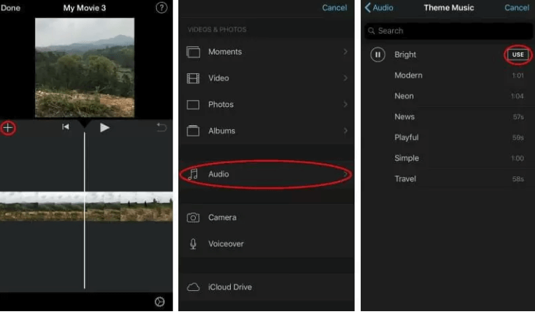 Add Music to iMovie on iPhone