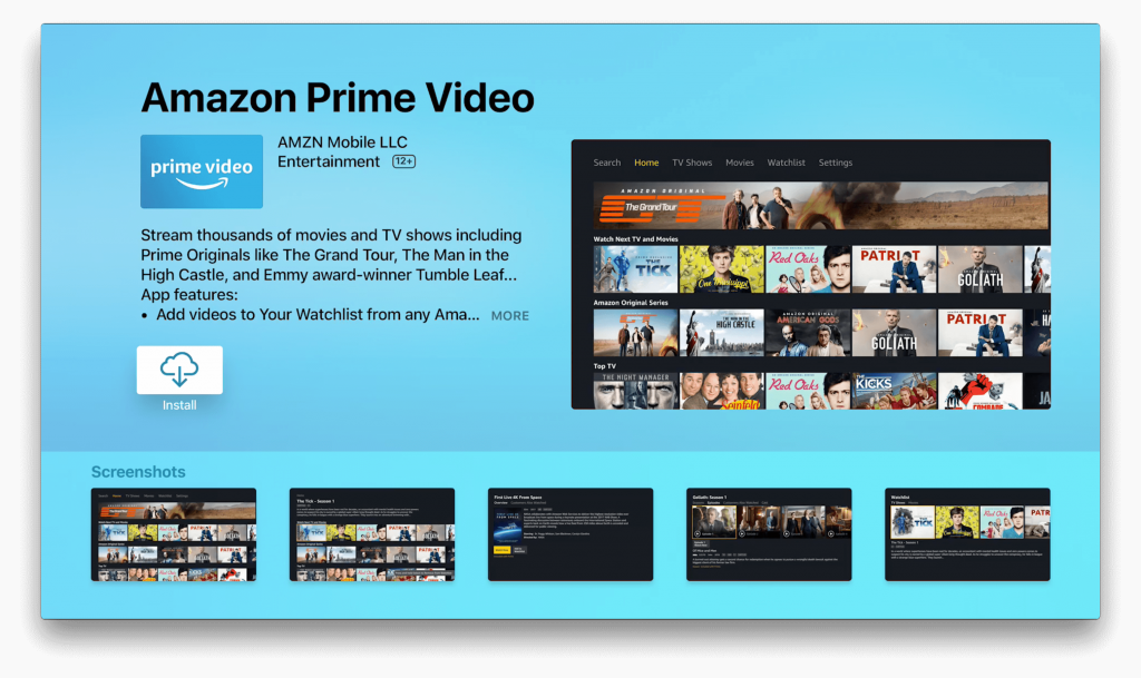 Amazon Prime Video on Apple TV