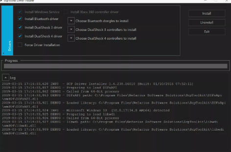 Check in Bluetooth Driver and DualShock 3 Driver