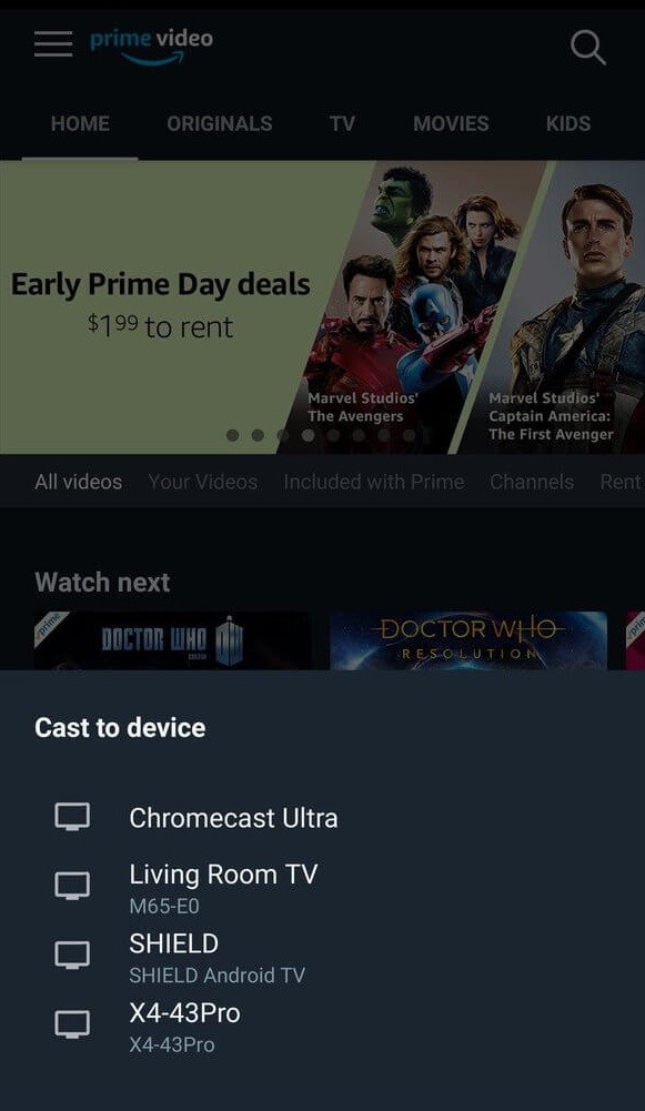 Chromecast Prime Video