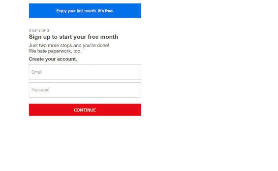 Create Netflix Account