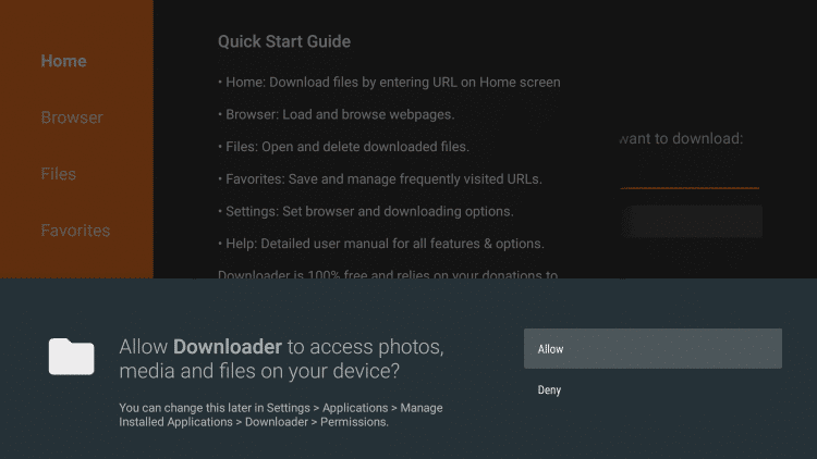 Firestick Downloader Allow
