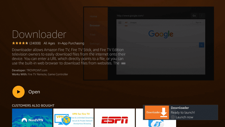 Firestick Downloader Open
