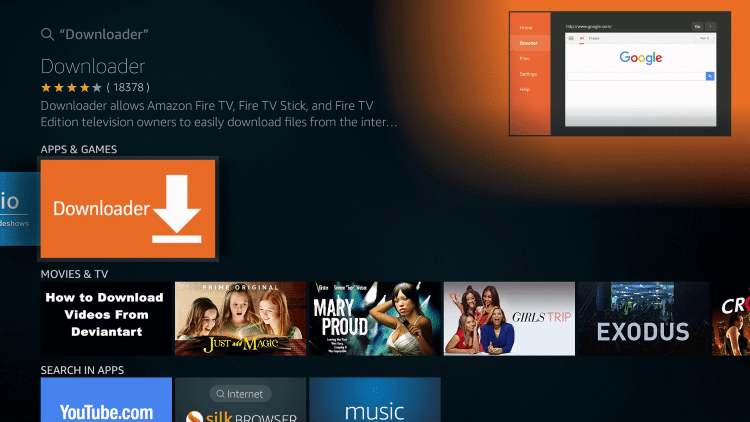 Firestick click Downloader