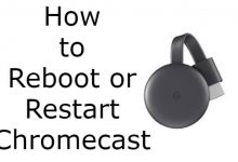 Restart Chromecast
