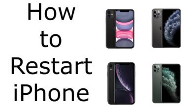 Restart iPhone