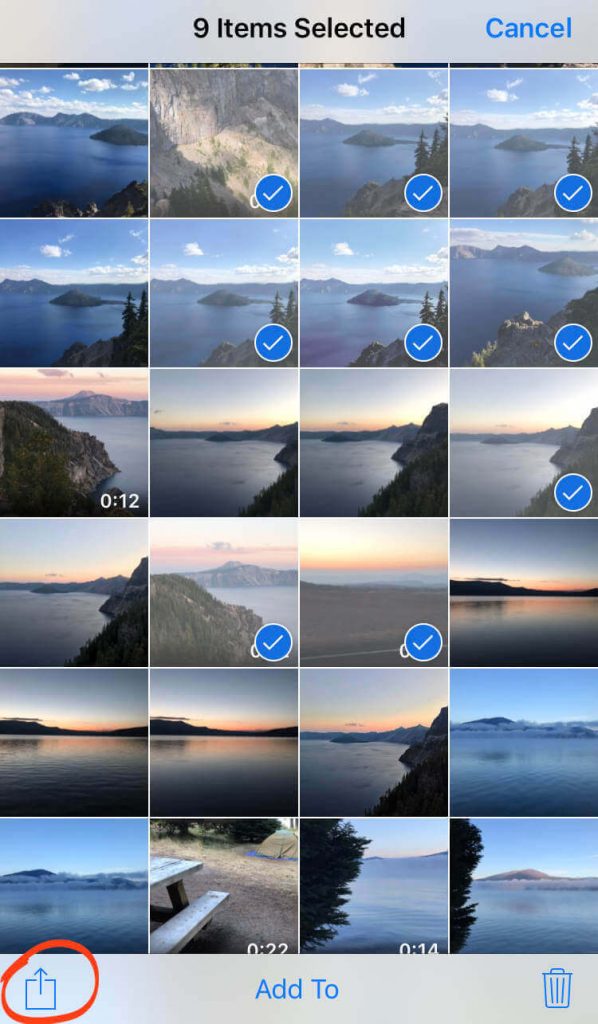 Select the Photos on Mac