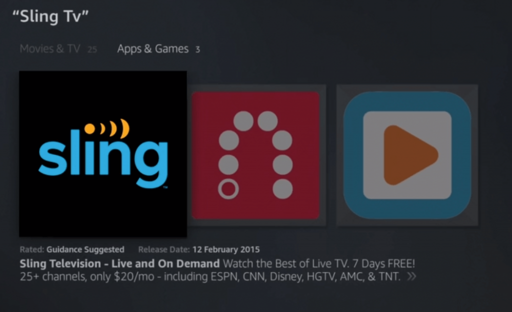 Sling TV on Firestick