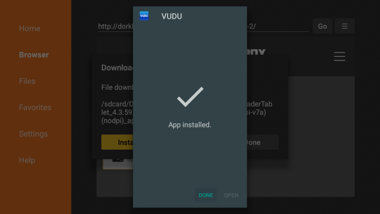 Install Vudu on Firestick