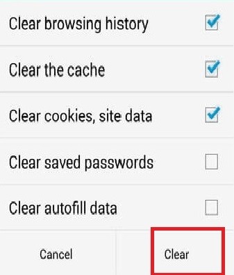 How to Clear Cache on Android browser