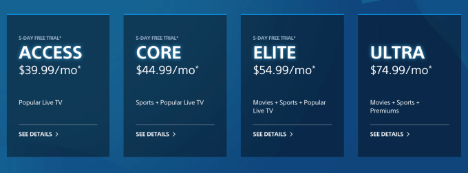 PlayStation Vue Subscription