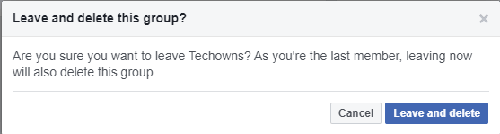 How to delete Facebook Group