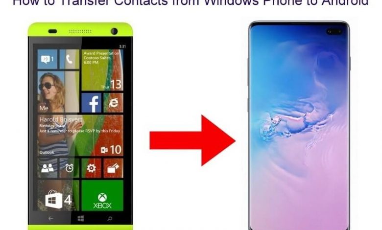 Transfer Contacts from Windows Phone to Android