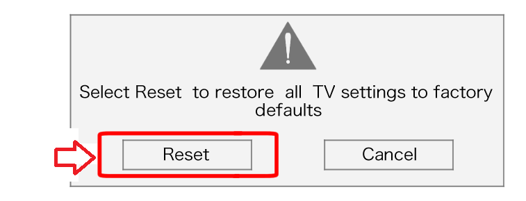 Reset Vizio Smart TV