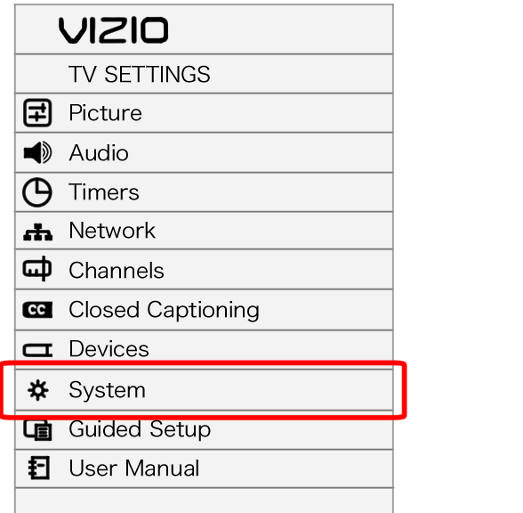 System option