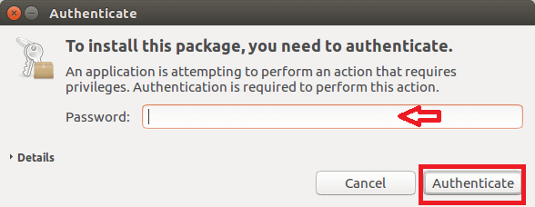 Hit the Autenticate button