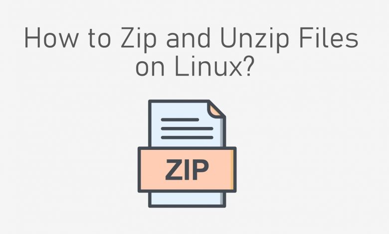 zip and unzip files on Linux