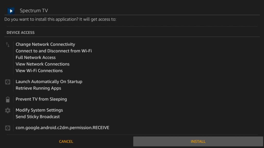 Install Spectrum TV on Firestick