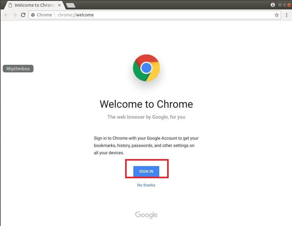 Sign IN Google Chrome on Ubuntu