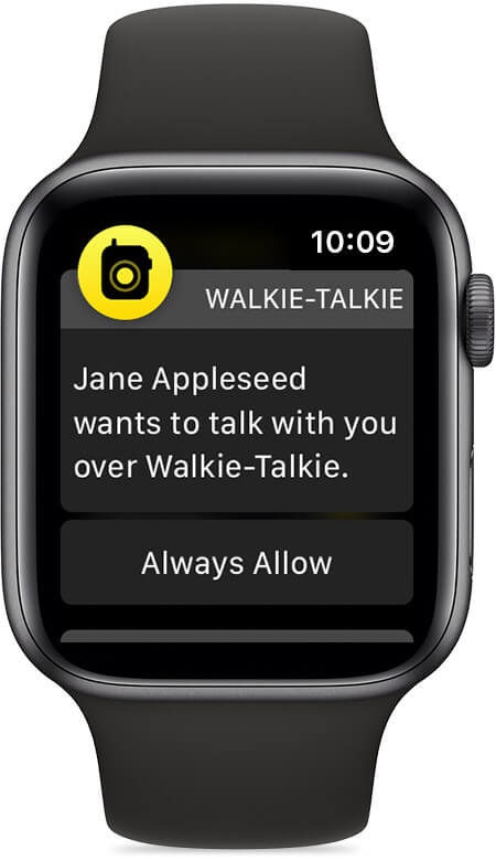 How to use Walkie Talkie on Apple Watch?