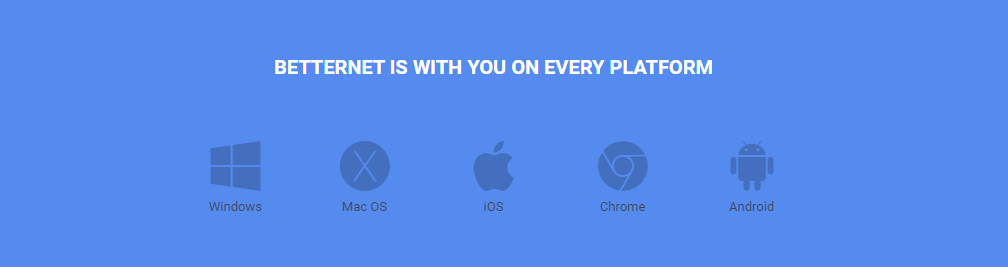 Betternet VPN supported platforms