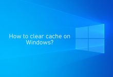 CLear cache on windows