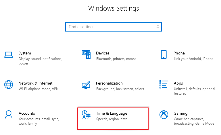 Change the Windows 10 Language