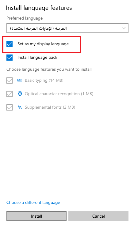 Change the Windows Language