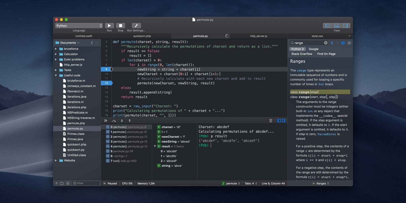 CodeRunner - Best Text Editor for Mac