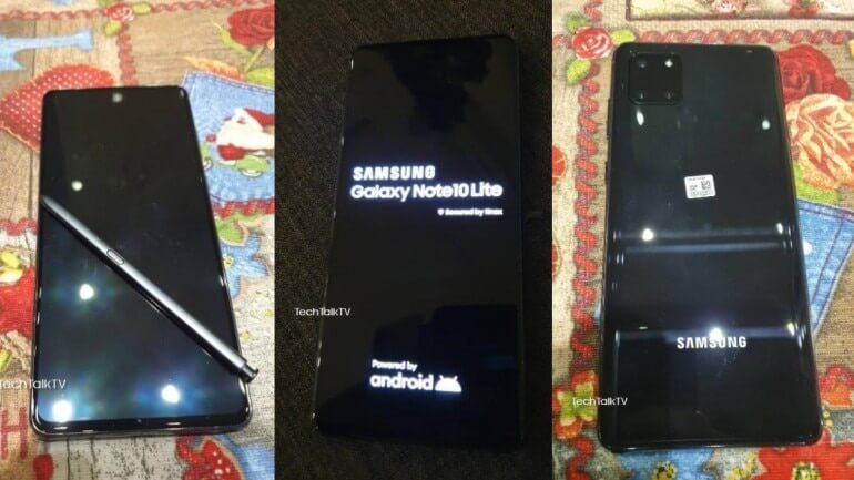 Samsung Galaxy Note 10 Lite Leaked Image