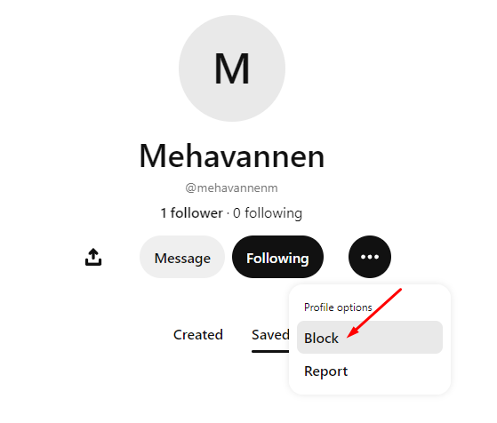 How to Block Someone on Pinterest