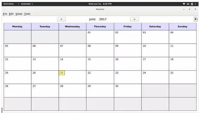 Kalendar - Best Calendar Apps for Linux