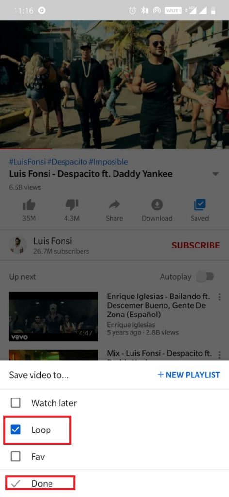 How to loop YouTube videos?