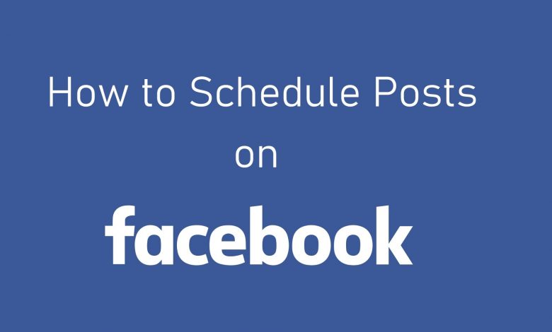 Schedule posts on Facebook