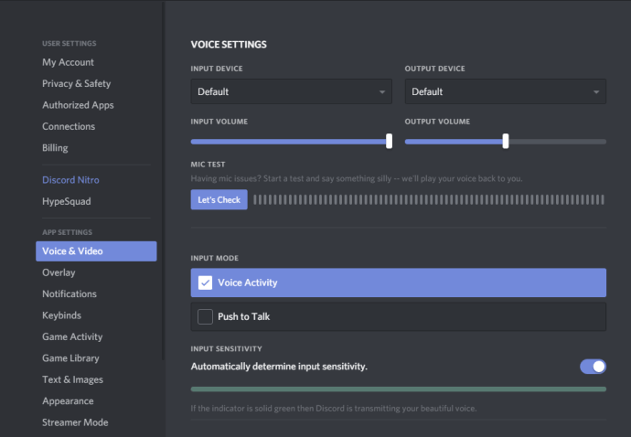 Select Voice and Video - How To Screen Share on Discord?