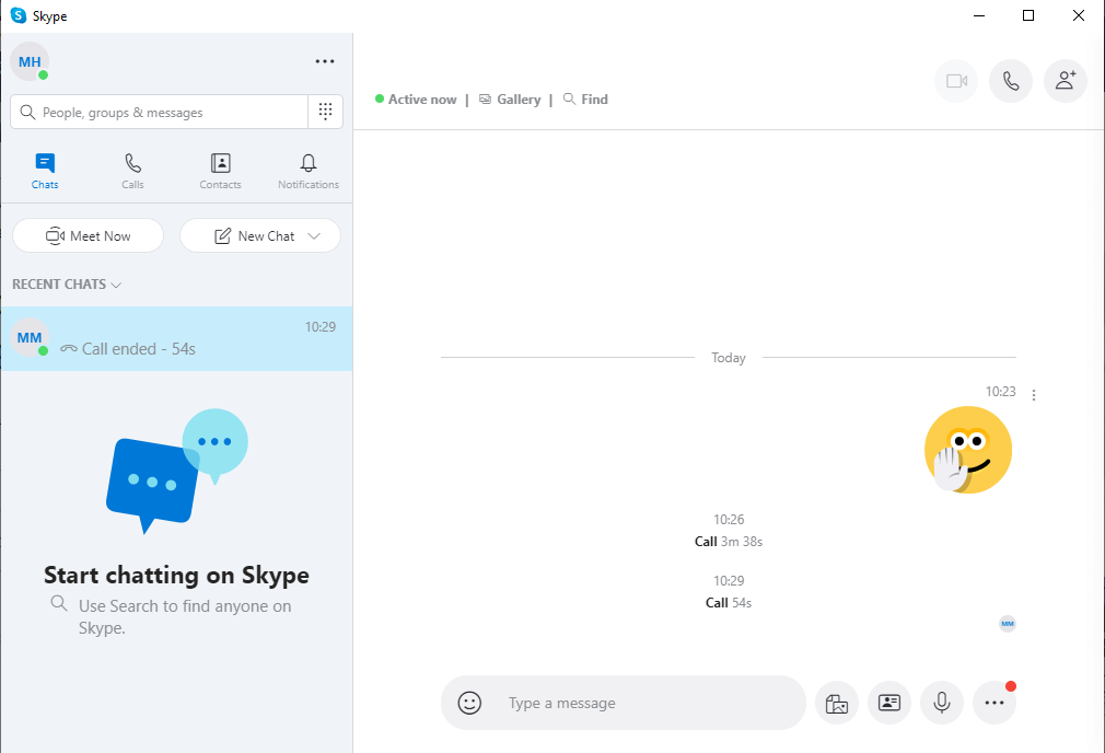Share Screen on Skype