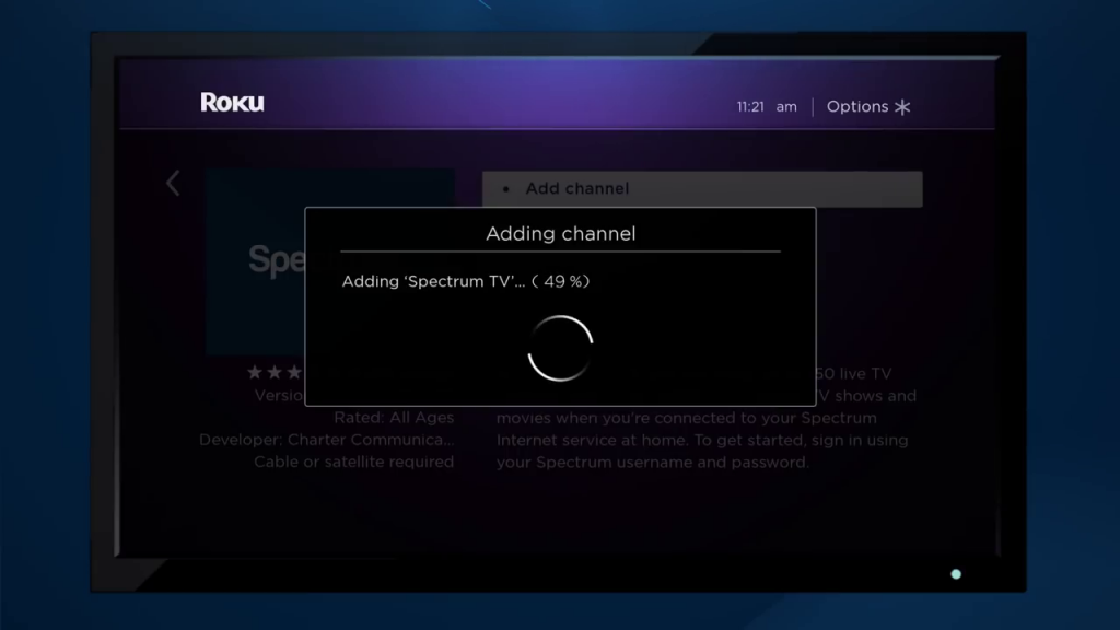 roku spectrum tv app