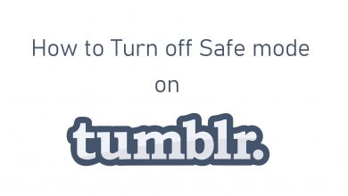 Turn off safe mode on Tumblr