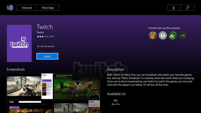 Twitch on Xbox