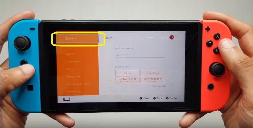 YouTube on Nintendo Switch