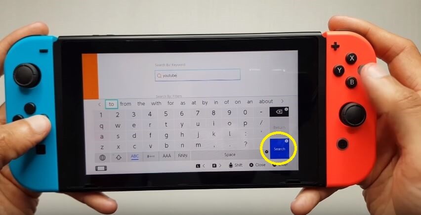 YouTube on Nintendo Switch
