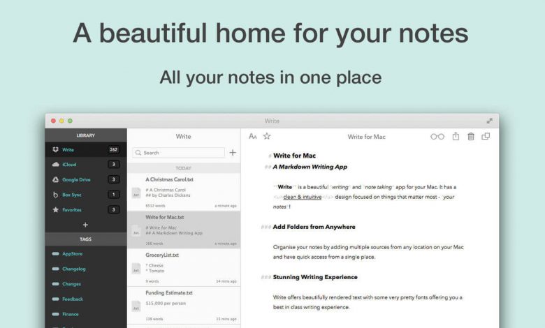 Mac Note Taking App