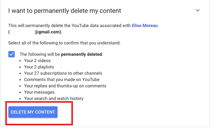 How to Delete YouTube Channel