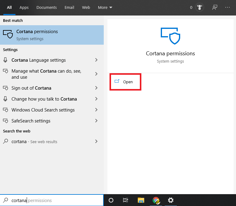 Cortana in Windows 10