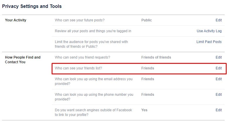 How to Hide Friends On Facebook?