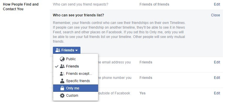 How to Hide Friends On Facebook?