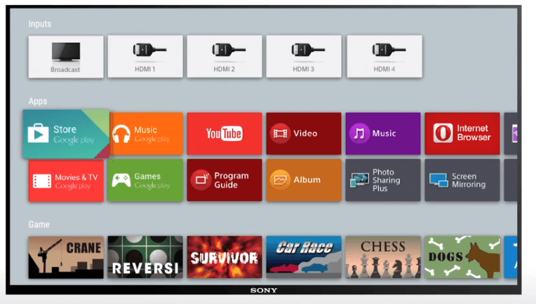 Add Apps on Sony Smart TV