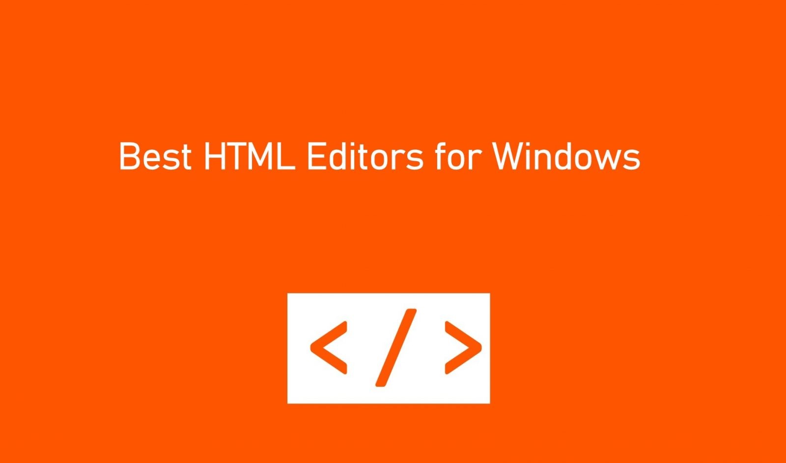 html editing software windows