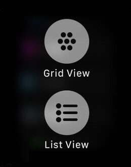 Choose List or Grid view