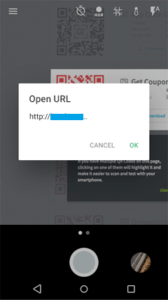 Choose to Open the URL - How to Scan QR Codes on Android